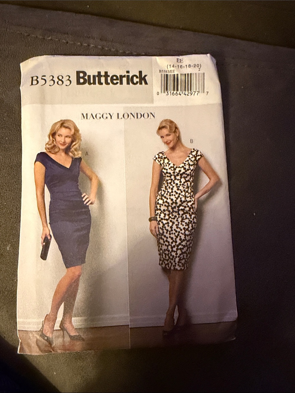 Butter Sheath Midi Dress Pattern in Navy and Cream Floral